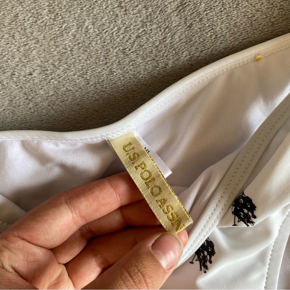 US POLO ASSN white bikini bottoms size large - Picture 4 of 4